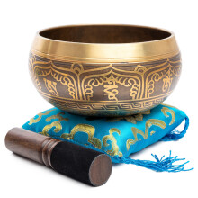 Set di campane tibetane tibetane facili da suonare, autentiche, fatte a mano per la meditazione, il suono dei chakra e la guarigione dello yoga,
