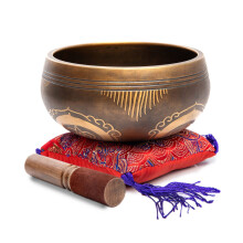 Set di campane tibetane tibetane facili da suonare, autentiche, fatte a mano per la meditazione, il suono dei chakra e la guarigione dello yoga,