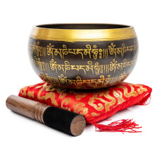 Set di campane tibetane da 10 cm, facili da suonare, autentiche, fatte a mano, per la meditazione, con suono di guarigione dei 7 chakra, di Himal