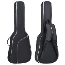 Borsa per chitarra Evil Hair da 40, 41 e 42 pollici, in tessuto Oxford, con bordi colorati, doppia tracolla, imbottita, in cotone morbido da 8 mm