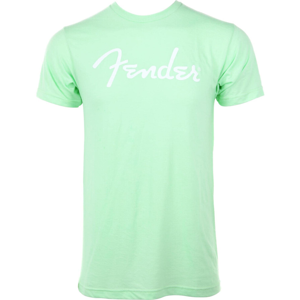 Fender Spaghetti Logo T-Shirt  Surf Green  S