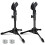 Mictop 2 Pack Desktop Mic Stand  Portable Foldable Tripod with Mic Clip Holder  Adjustable Microphone Stand For Dynamic Microphone. 1