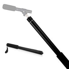iOgrapher Microphone Boom Pole - Handheld Boom Pole Holder & Adjustable Microphone Mount - Compact & Extendable Pole Mount with Maximum Reach 1.5m (5