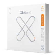 D'Addario Guitar Strings - XS Phosphor Bronze Coated Acoustic Guitar Strings - XSAPB1047-3p - Maksimal levetid med glat fornemmelse og enest?ende