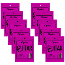 POGOLAB guitarstrenge akustiske guitarstrenge 6 strenge s?t sekskantet carbonkerne 75/25 bronze lys 12-53 10 stk.