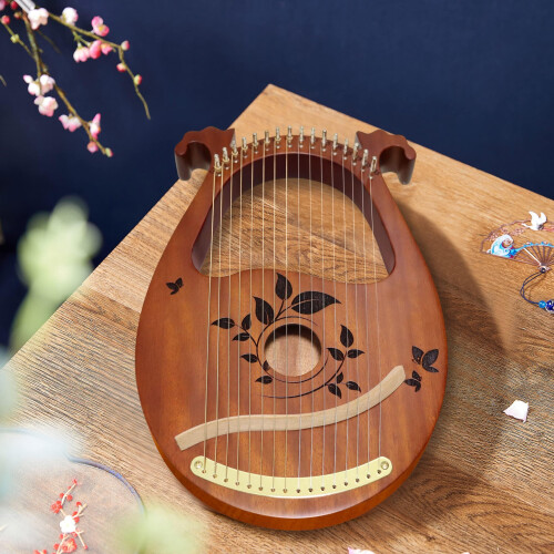 Inknote lyre harpe mahogni med tuning skruenøg 2