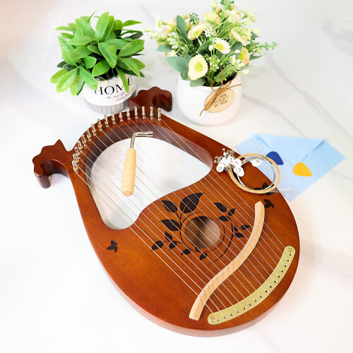 Inknote lyre harpe mahogni med tuning skruenøg 1