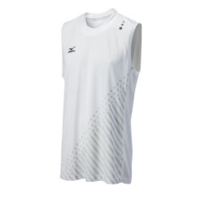 P   nsky dres bez ruk   vov Mizuno National VI biely, velkost XXL
