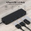 4-Port USB 3.0 Hub, 5Gbps Data Adapter for Laptop, Keyboard, Multiport Extender, 30cm/120cm Cable 4