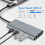 Station daccueil de voyage USB multifonction pour ordinateur portable 2