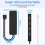 4-Port USB 3.0 Hub, 5Gbps Data Adapter for Laptop, Keyboard, Multiport Extender, 30cm/120cm Cable 3