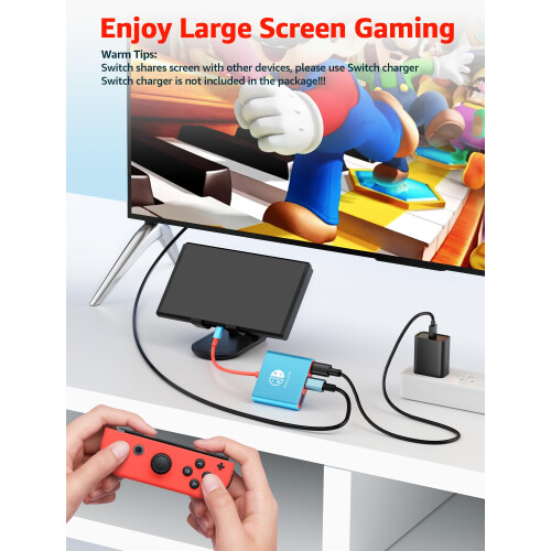 USB C to HDMI Adapter, 4K Resolution, Compatible with Nintendo Switch, OLED, Laptop 1