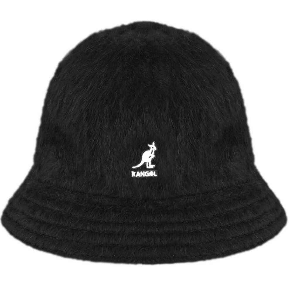 Kangol Furgora Hat  Casual Fuzzy Bucket Hat  Stylish Bucket Hat  X-Large  Black
