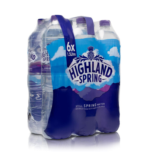 Highland Spring Still Spring Water 6 x 1.5L | Natural Mineral Water ...