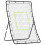Homcom HOMCOM Rebounder Net Target Ball Kickback Baseball Training Equipment Play 9