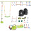 Outsunny Ninja Warrior Obstacle Course for Kids 46FT Slackline Kit 9
