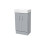 NES Home Nes Home Matte Grey 450mm Freestanding Vanity Unit with Basin Flat Pack 5