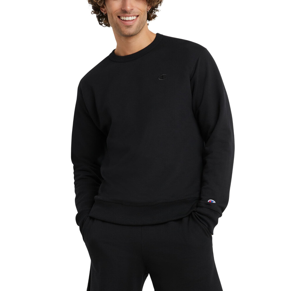 Champion Men's Crewneck  Powerblend Fleece Sweatshirt  Crewneck Sweatshirts(Reg. or Big & Tall)