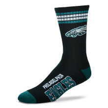 Meztlb NFL Youth 4 Stripe Deuce Crew Zokni Philadelphia Eagles One Size