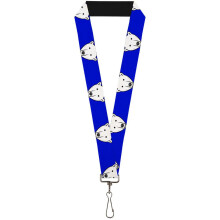 Lanyard Polar Bear Mustache Royal