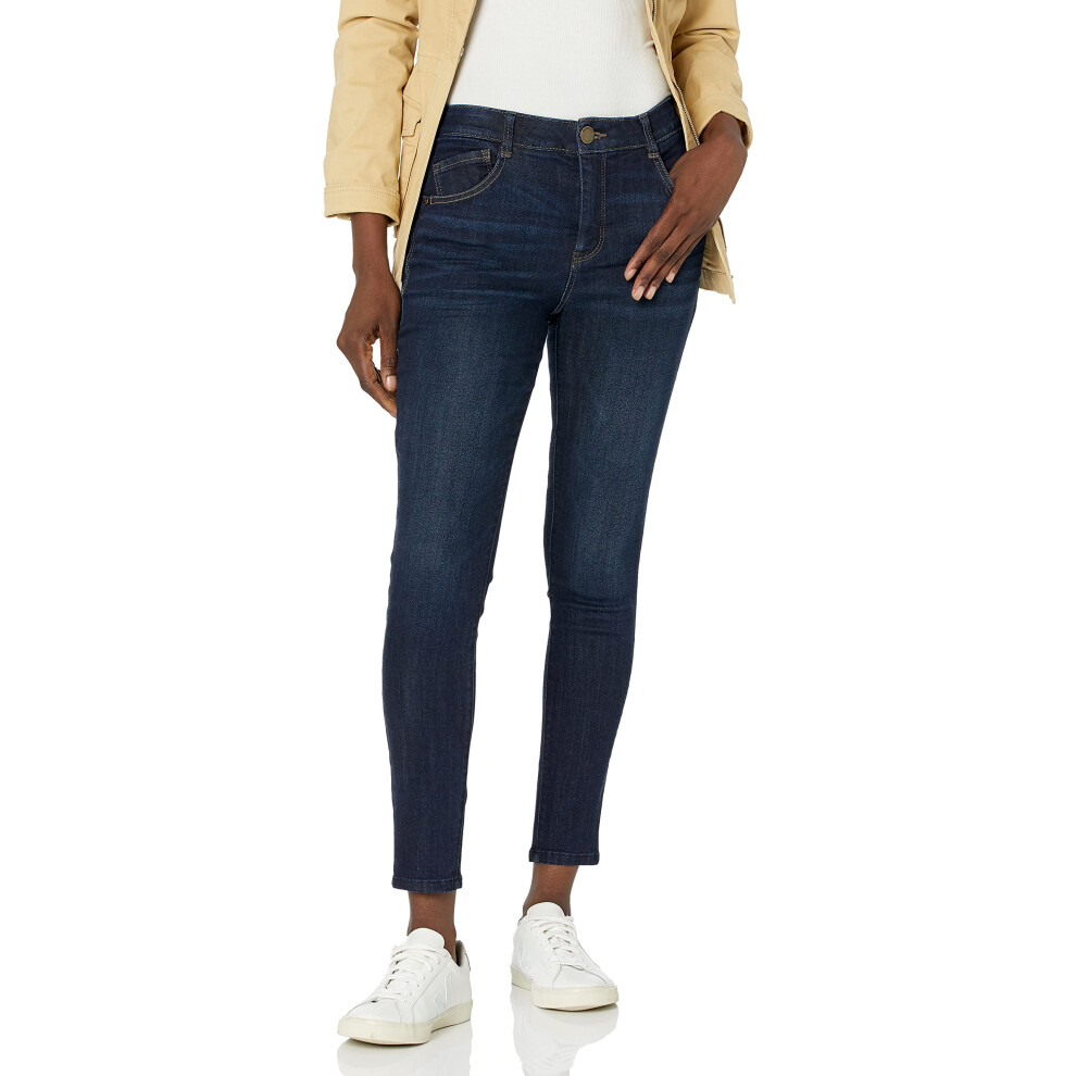 Democracy Women's Ab Solution High Rise Ankle Jean Indigo 12