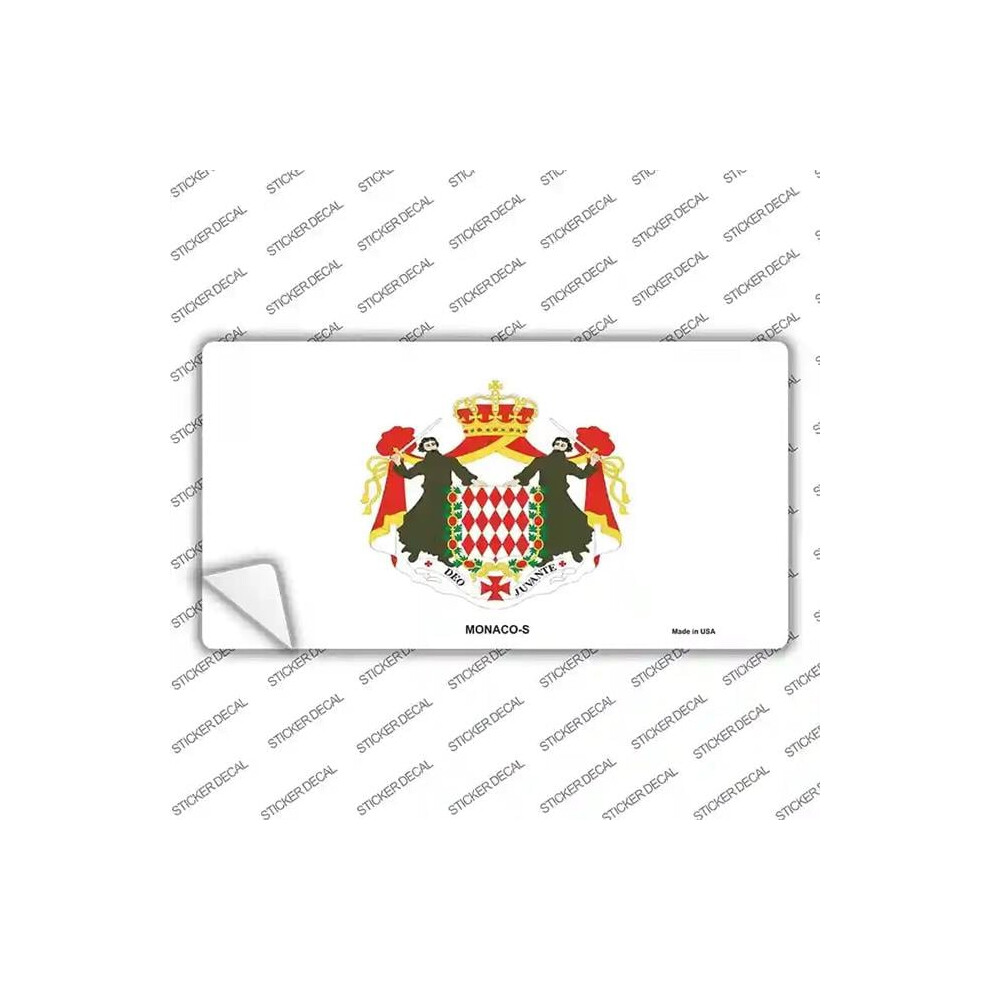 Smart Blonde Lp-4097S-Xl Monaco-S Flag Novelty Sticker Decal - Extra Large 792636457517