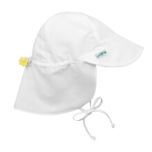 minä pelaan. Toddler Flap aurinkosuoja uimahattu valkoinen 2T-4T
