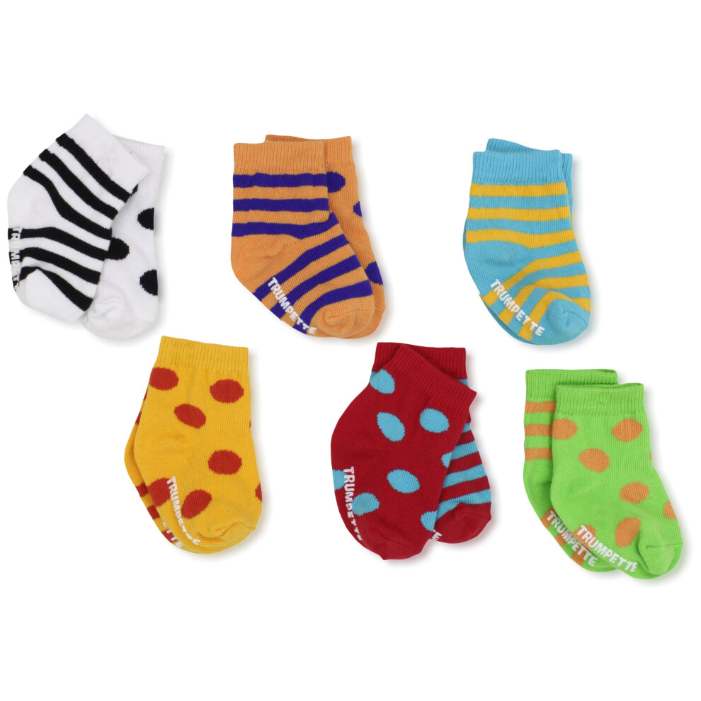 Set Di Calzini Trumpette Unisex-Neonato Bright Cheeritoes, Multicolore, Piccolo (0-12)