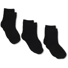 Calzini Jefferies Socks per bambini, confezione da 3 paia, neri, per bambini piccoli