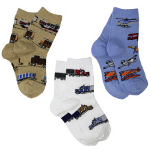 Calzini Jefferies Socks per bambini, confezione da 3, in tela di iuta, taglia XS
