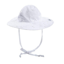 Flap Happy Baby-Girls Vastasyntynyt Floppy Hat White Eyelet X-Small