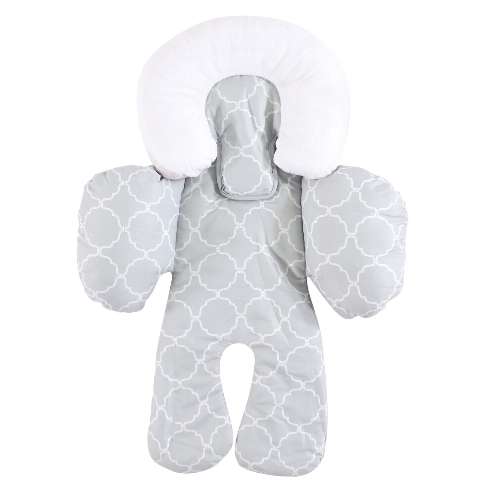 Coussin de soutien pour si   ge auto unisexe Hudson Baby, gris, treillis, taille unique