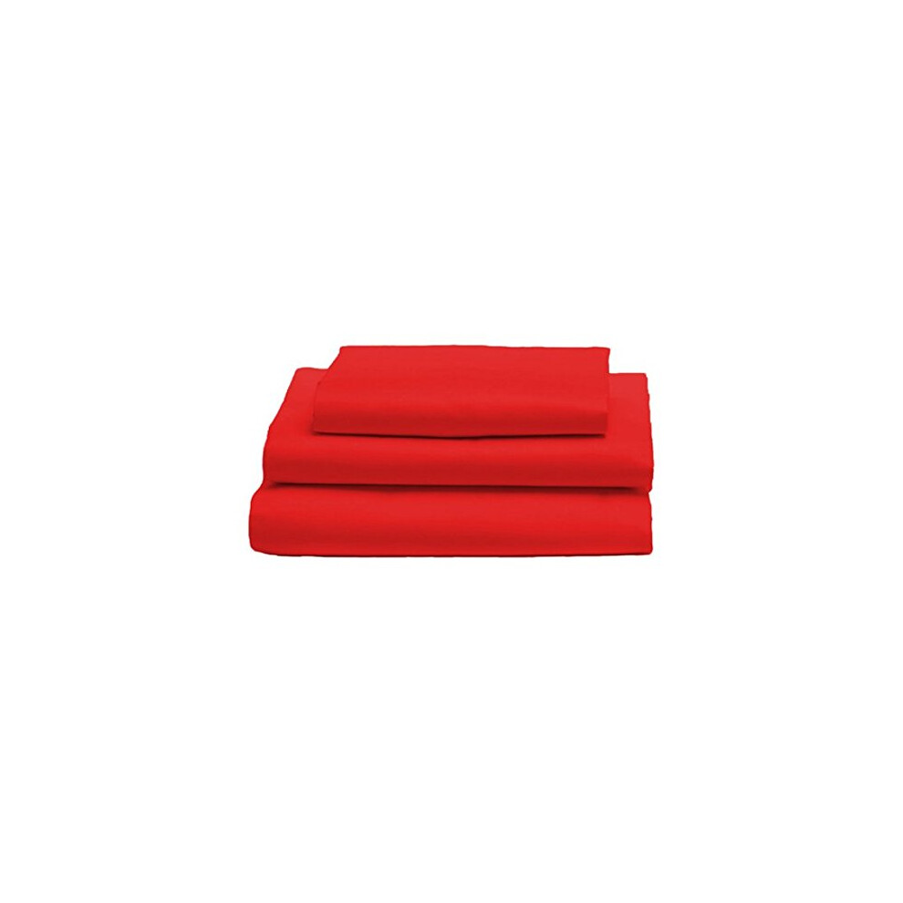 Ensemble de draps pour tout-petits bkb rouge