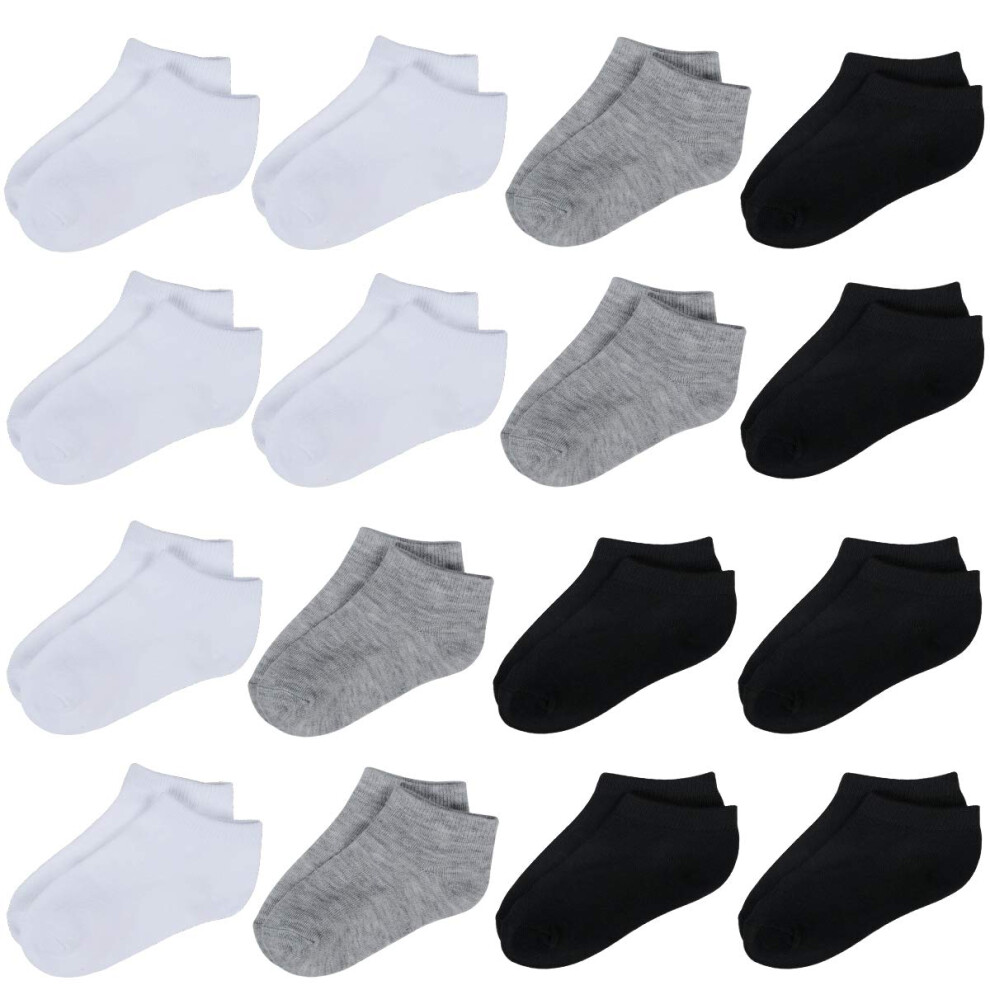 Chaussettes Tenpluszero pour tout-petits – Lot de 16 paires de chaussettes basses athlétiques pour enfants, chaussettes respirantes pour bébés ga