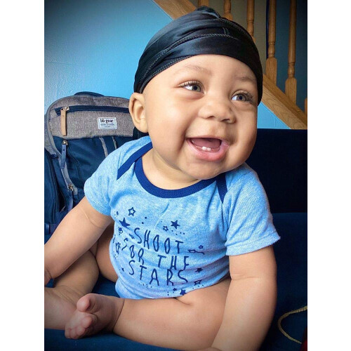 ForceWave 2 pezzi Durag in raso di seta per bambini e bambine 2
