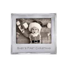 Mariposa Engraved Picture Frame Signature 5x7 Baby's First Christmas