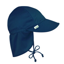 jtszom. by Green Sprouts Baby & Toddler Flap napvdo sapka egsz napos UPF 50+ fnyvdo fejre, nyakra s szemekre Navy 0-6 hnapig