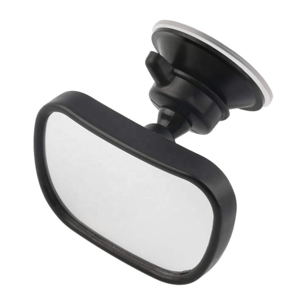 Zogeez Baby Rear View Car Mirror - Wide View For Better Viability - Shatter-Resistant Seat Safety For Infants Children Or Toddlers - Suction Or Clip