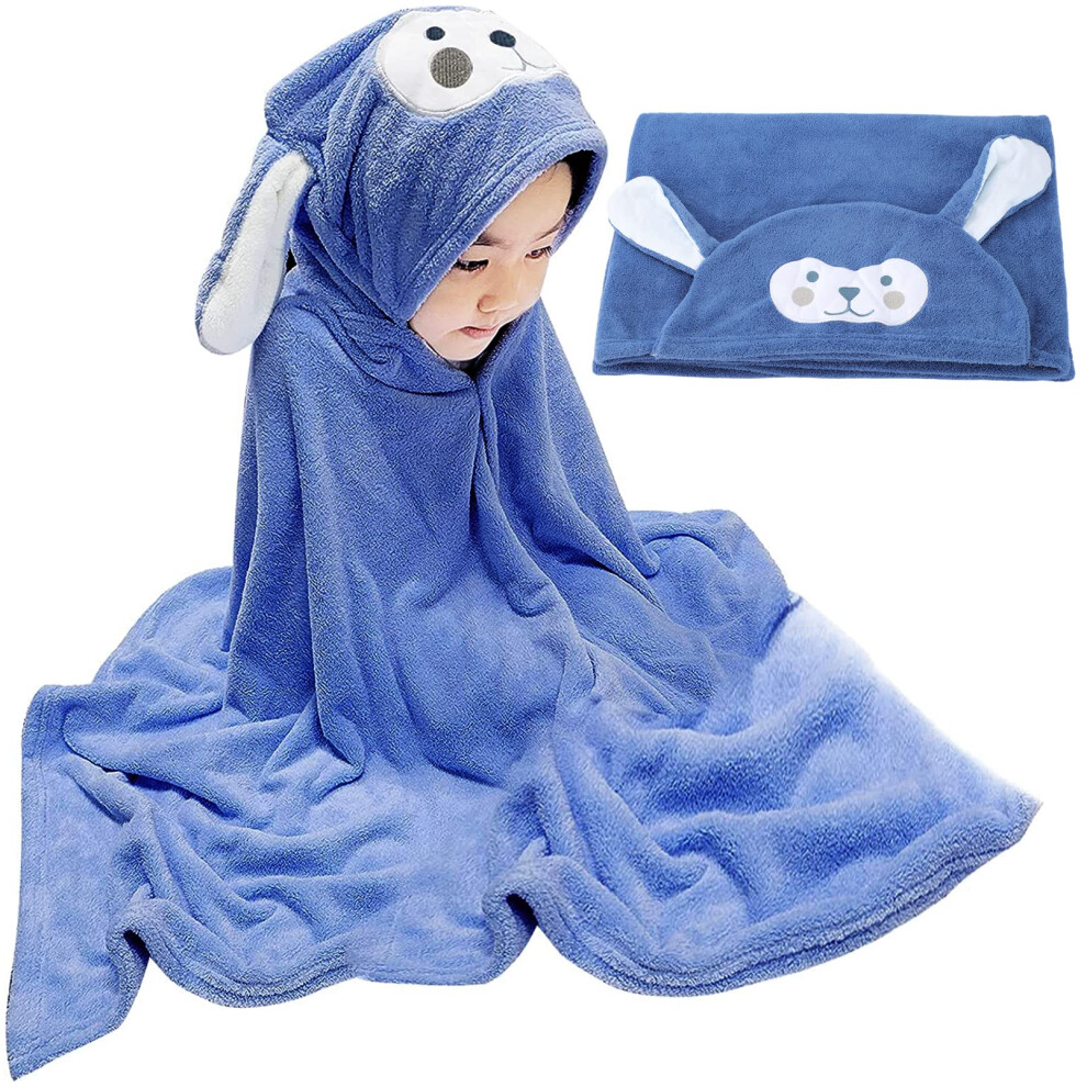 Serviette à capuche Visen Premium pour enfants - 71 à 140 cm - Grande serviette de bain pour enfants - Serviette à capuche ultra douce pour garço