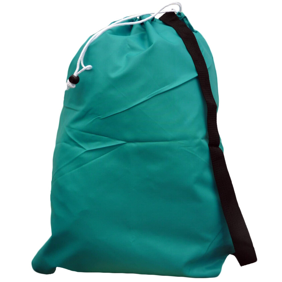 Grand sac     linge avec cordon de serrage et sangle Couleur : bleu sarcelle Taille : 30 x 40 Choisissez parmi 16 couleurs