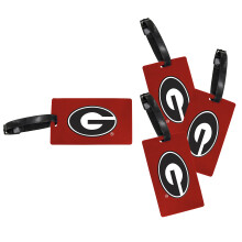 Georgia Bulldogs bagagelabel, 4-pack, officieel gelicentieerd collegiaal product