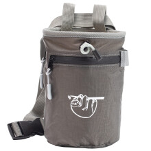 Kritvska fr bergsklttring Klttring Kritvska fr bouldering med 2 stora dragkedjor Frvaringsfickor Premium Gym Chalk Bag fr tyngdlyftning B