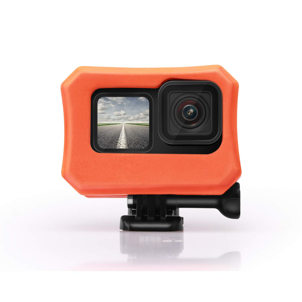 Floaty For Gopro Hero 12/11 / 10/9 - Float Housing Case Cover For Camera Anti-Sink Floating Accessory - Orange 704768010140