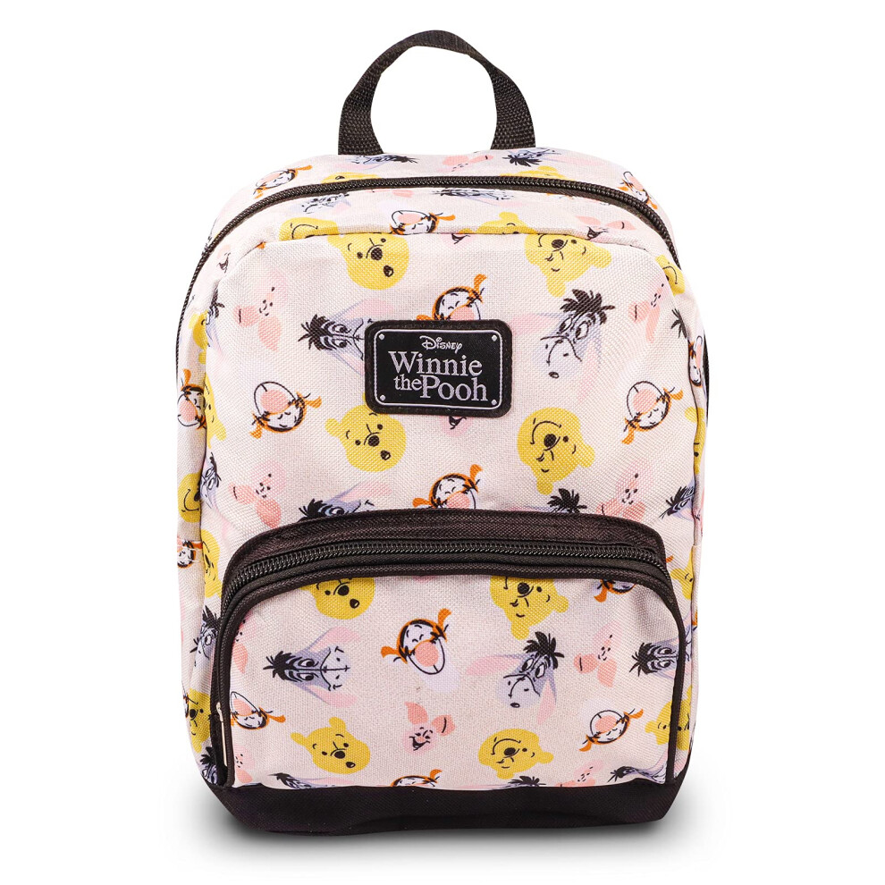 Fast Forward New York Disney Winnie the Pooh Mini Backpack for Women -- Canvas Disney Pooh Backpack Purse Shoulder Bag for Adults  Teens