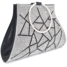 MOSSMON Kristallen clutch portemonnees Bruid en bruidsmeisje handtas Elegant schoudertasje avondtasje voor dames