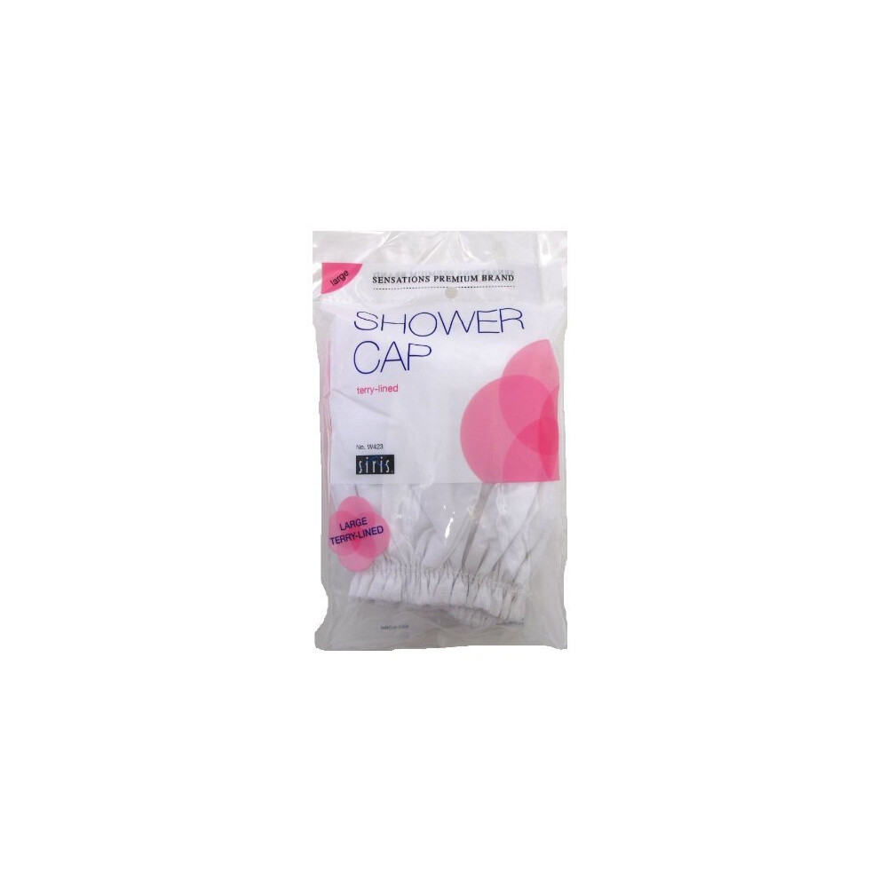 Siris Shower Cap Large Terry Lined Vinyl (Assorted Colors)