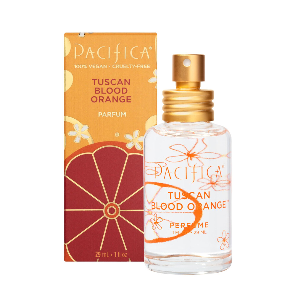 Pacifica Beauty  Tuscan Blood Orange clean Fragrance Spray Perfume  Made with Natural & Essential Oils  Fresh citrus Orange Scent  Vegan + cruelty  Ph