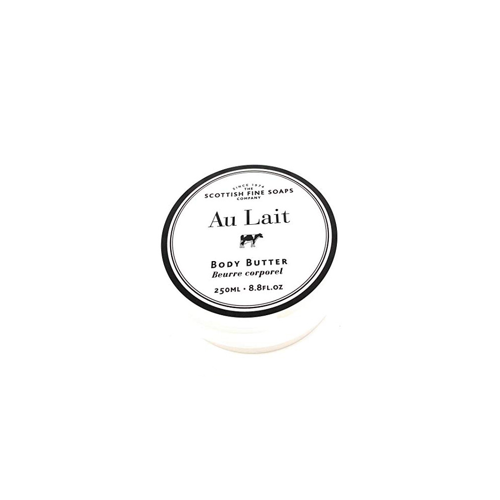 Scottish Fine Soaps Au Lait Extra Nourishing Body Butter - 8.8 oz. Jar
