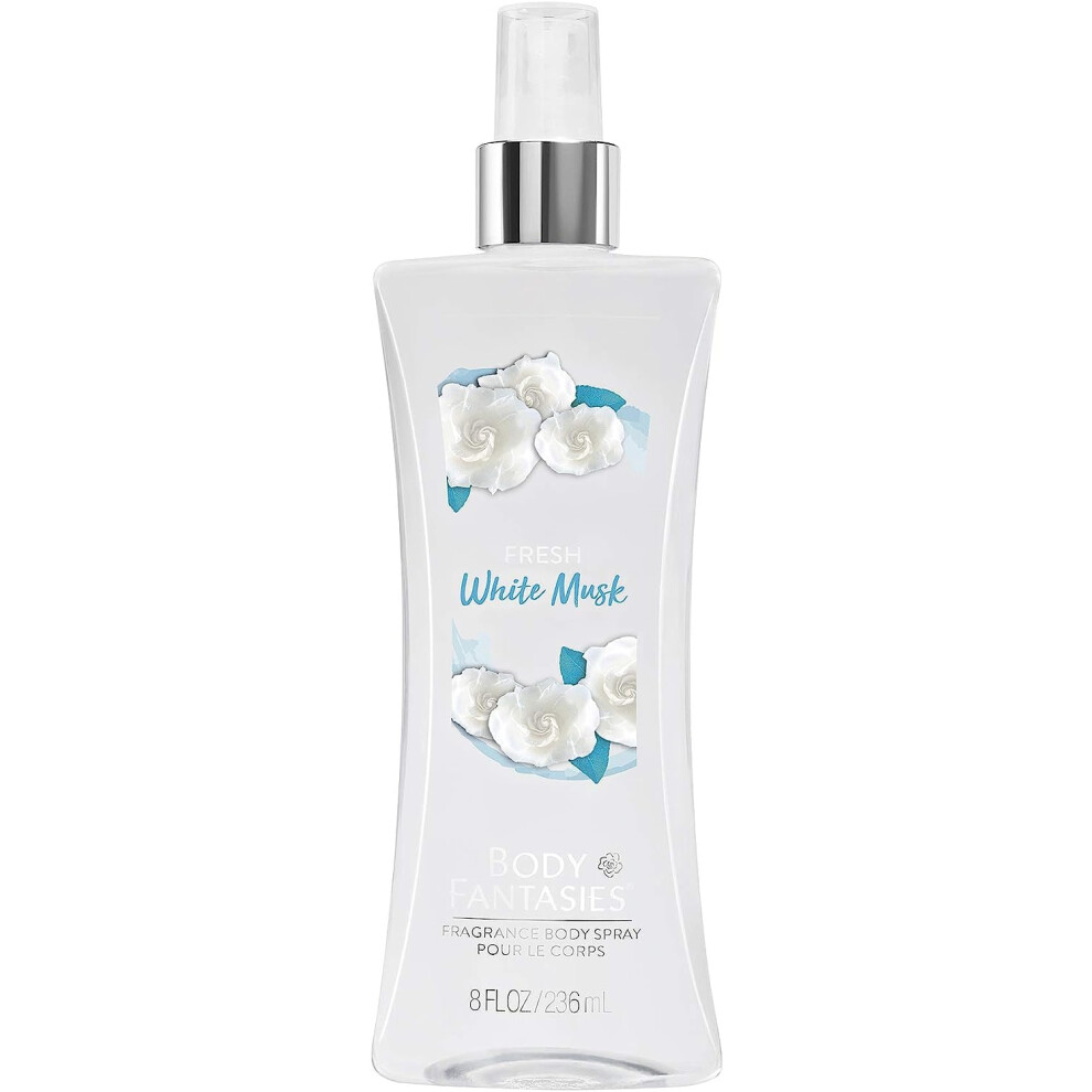 Spray corporel Signature Body Fantasies, musc blanc frais, 237 ml