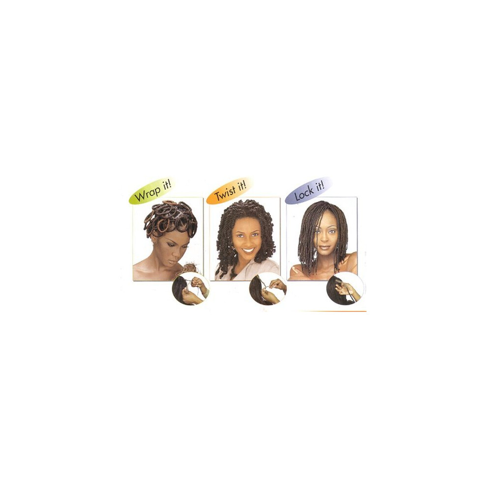 Janet Collection Unisex Black Synthetic Hair Braids Noir Afro Kinky Bulk 24"""" (1 4)